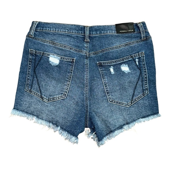 KENDALL + KYLIE The Icon Distressed Denim Shorts 30 NWOT - Picture 4 of 7
